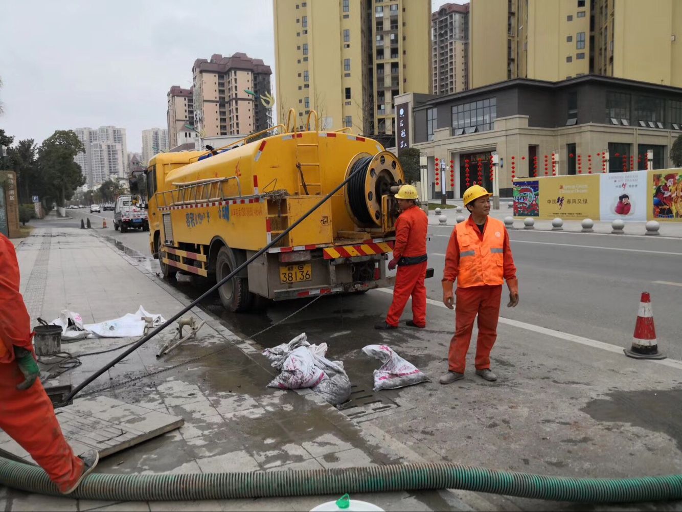 山亭排污管道清淤-管道清洗